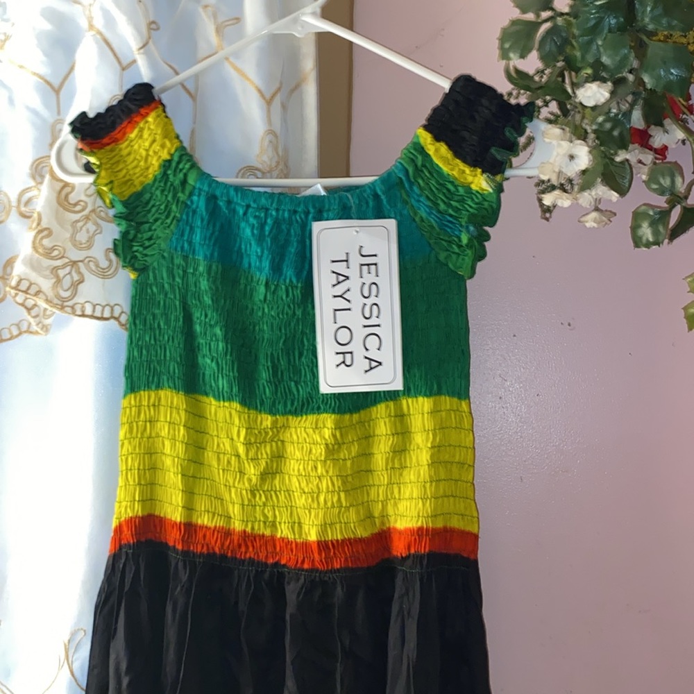 Rastafarian print maxi dress - Picture 3 of 3